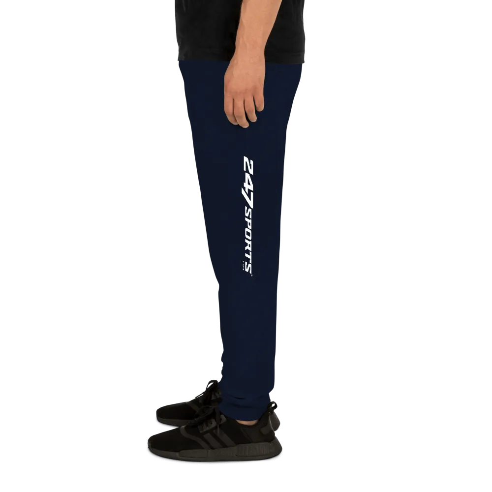 247 Sports White Logo Adult Fleece Joggers