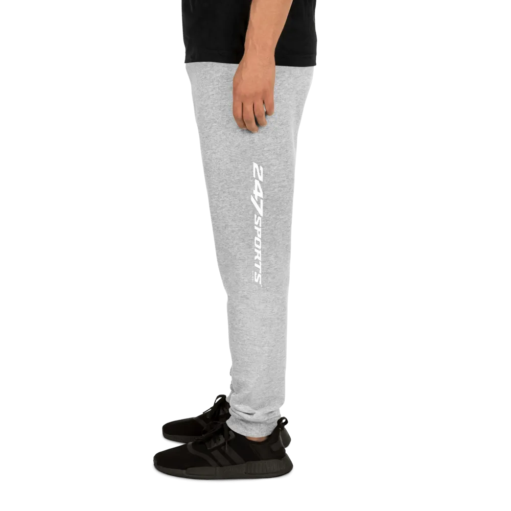 247 Sports White Logo Adult Fleece Joggers