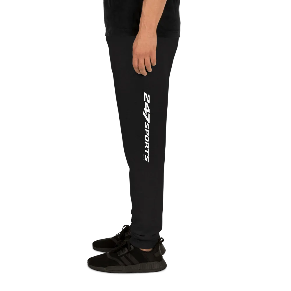 247 Sports White Logo Adult Fleece Joggers