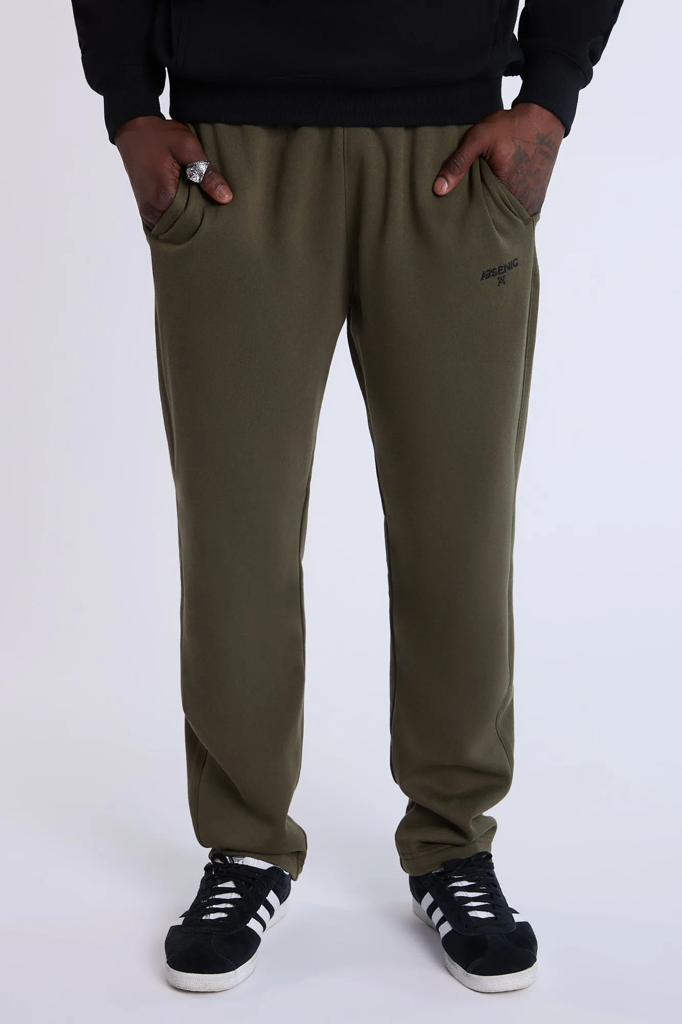 Arsenic Mens Open Bottom Sweatpant