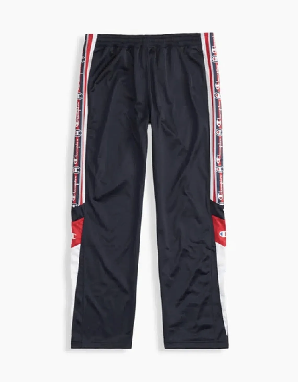 CHAMPION EUROPE<br>ARCHIVE JACQUARD LOGO TAPE TRACK PANTS NAVY