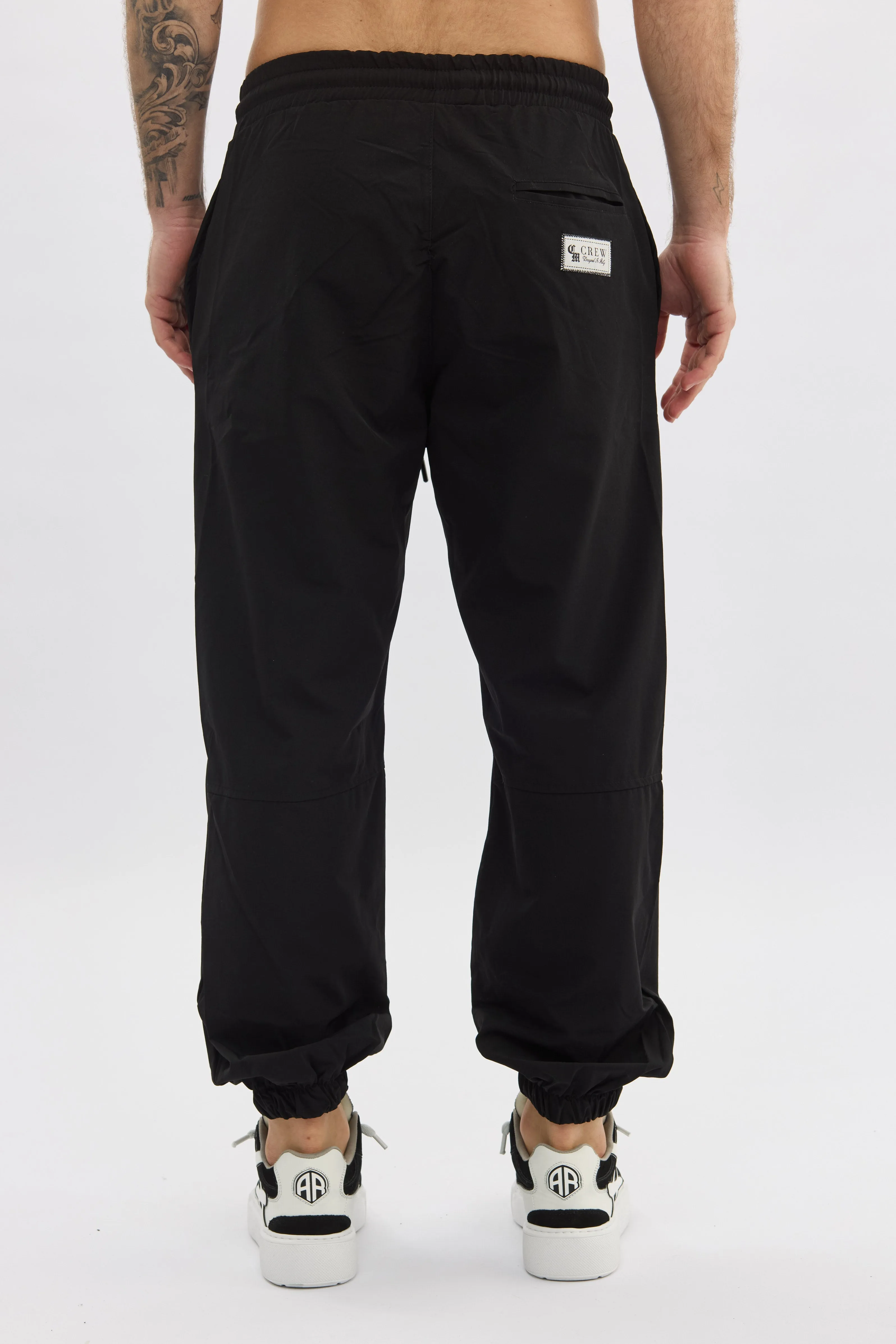 Crew Milano Black Relaxed Joggers