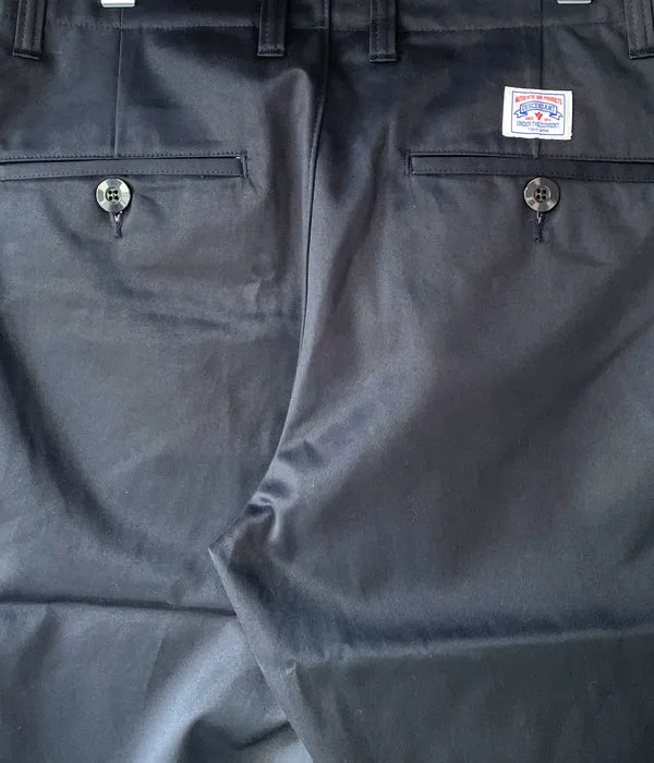 DESCENDANT/DC-6 TWILL TROUSERS (NAVY)