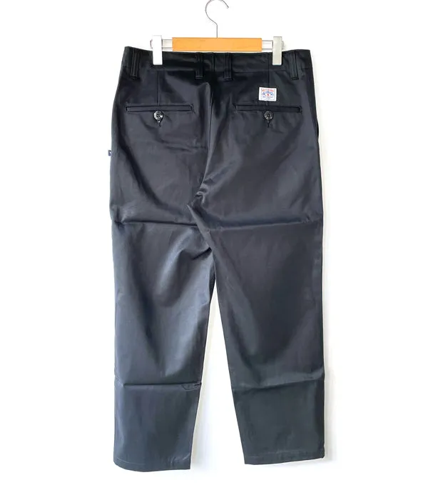 DESCENDANT/DC-6 TWILL TROUSERS (NAVY)