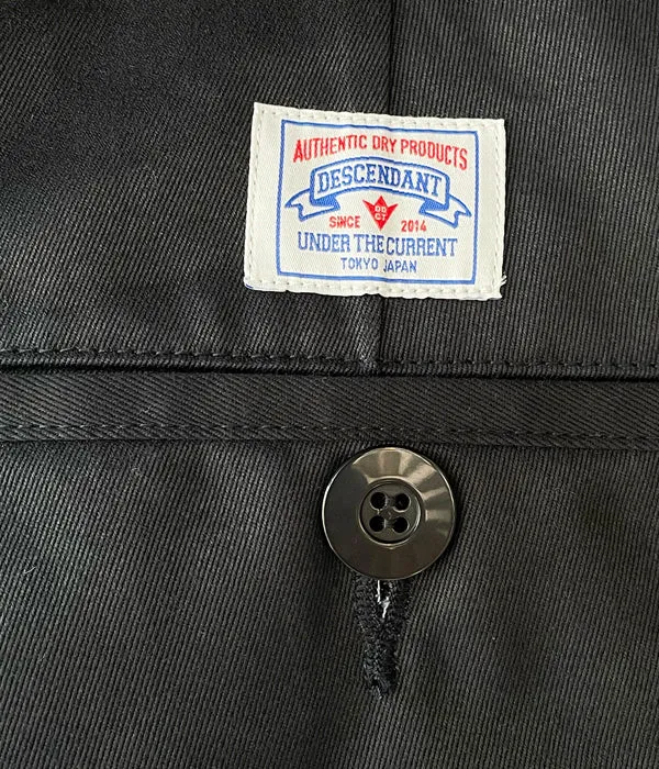 DESCENDANT/DC-6 TWILL TROUSERS (NAVY)