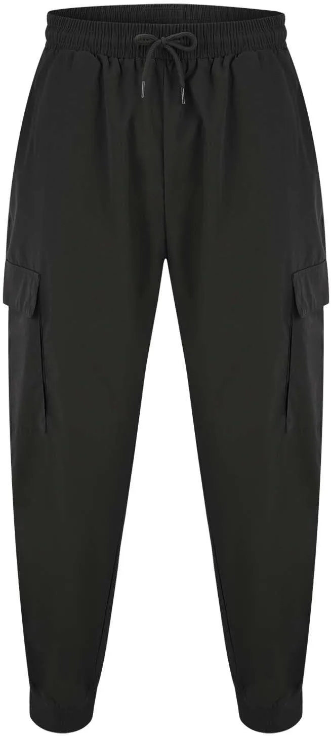 GIERIDUC Men's Paisley Pants Cargo Jogger Men's Tall Size Athletic Pants Mens Polyester Cargo Pants Relaxed Fit Cord Trouser