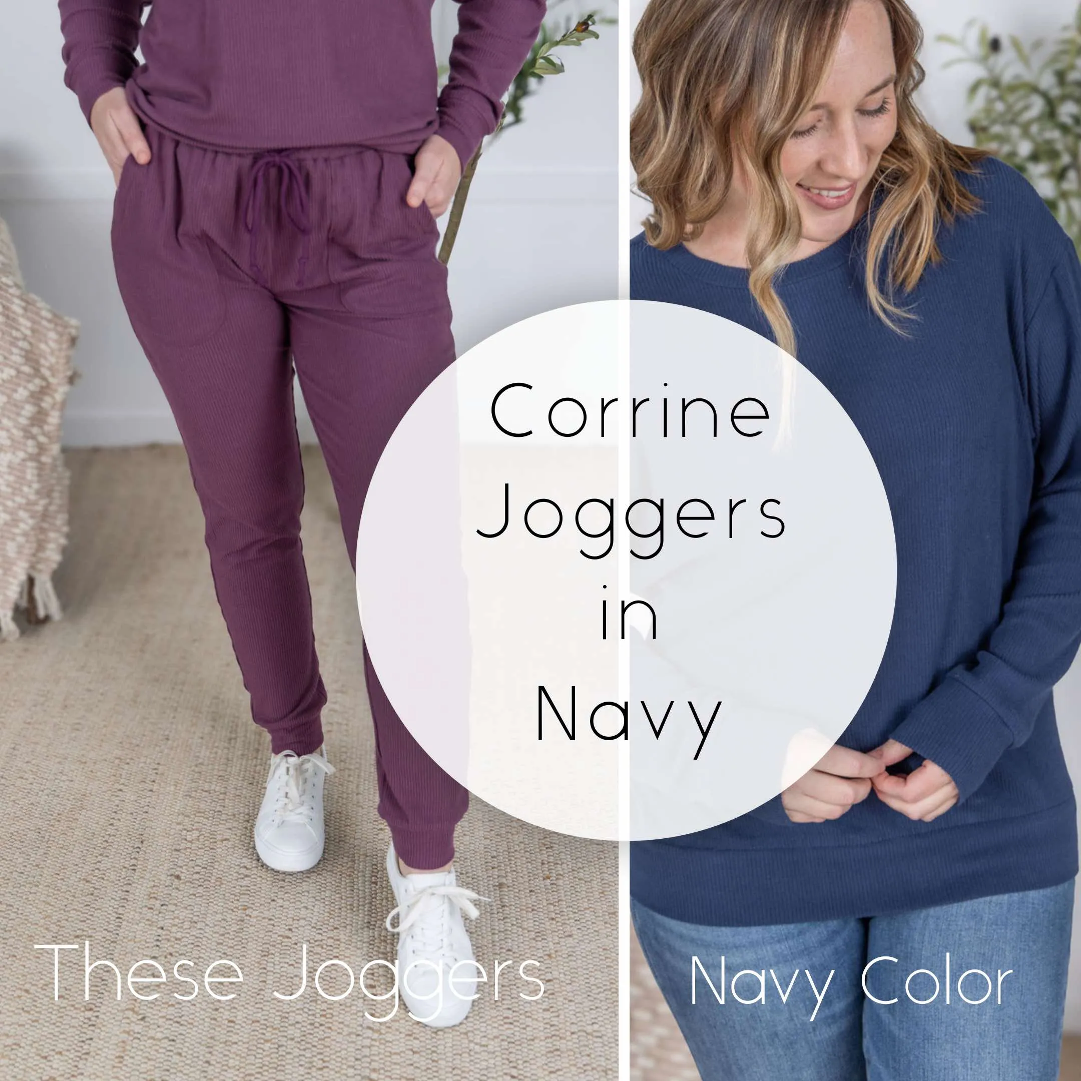 IN PRODUCTION Corrine Joggers - Navy