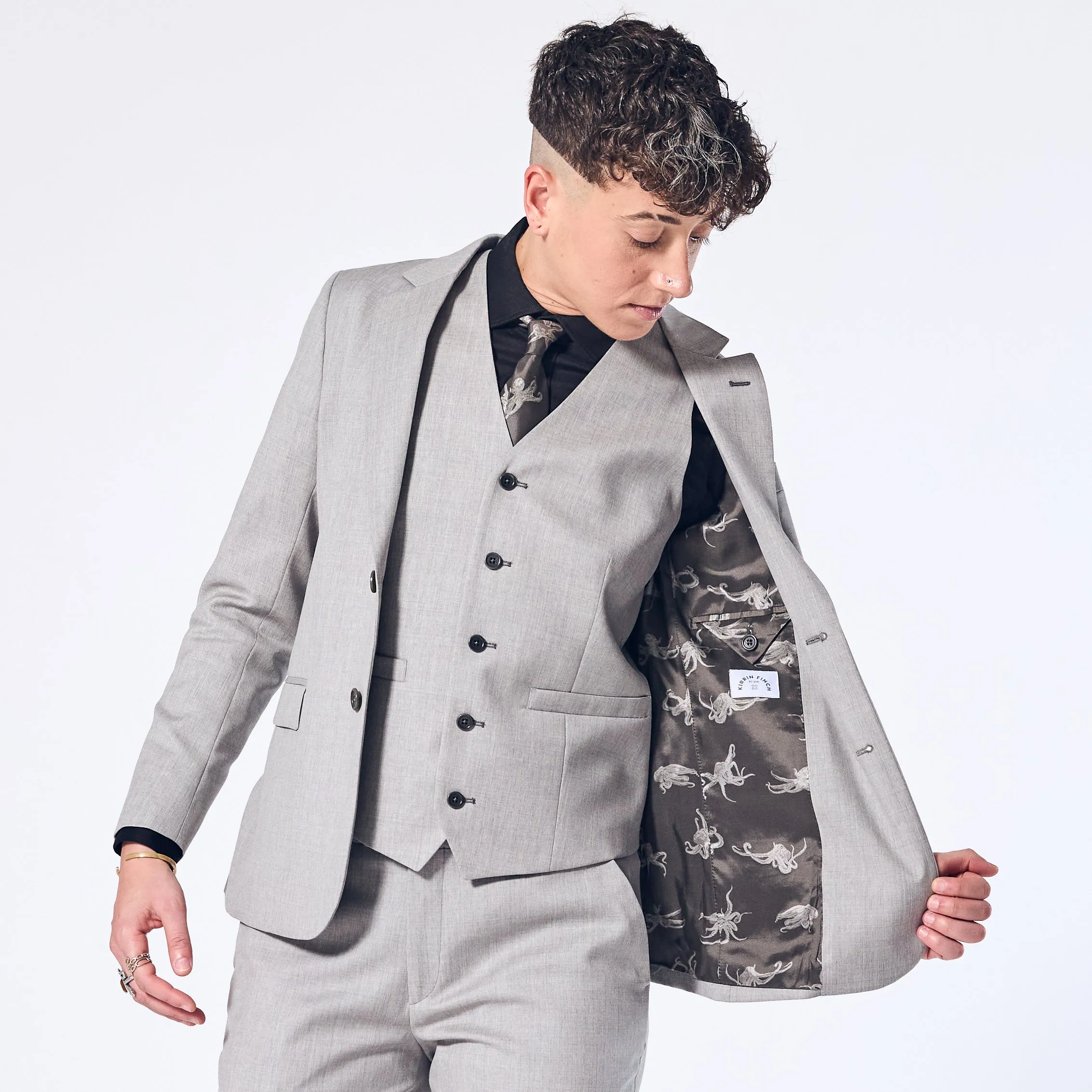 The Georgie Sky Gray Suit Blazer