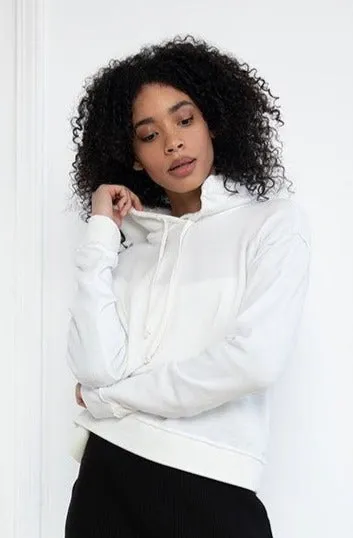 White Relaxed Hoodie
