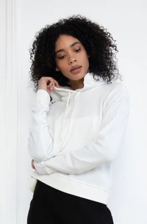 White Relaxed Hoodie